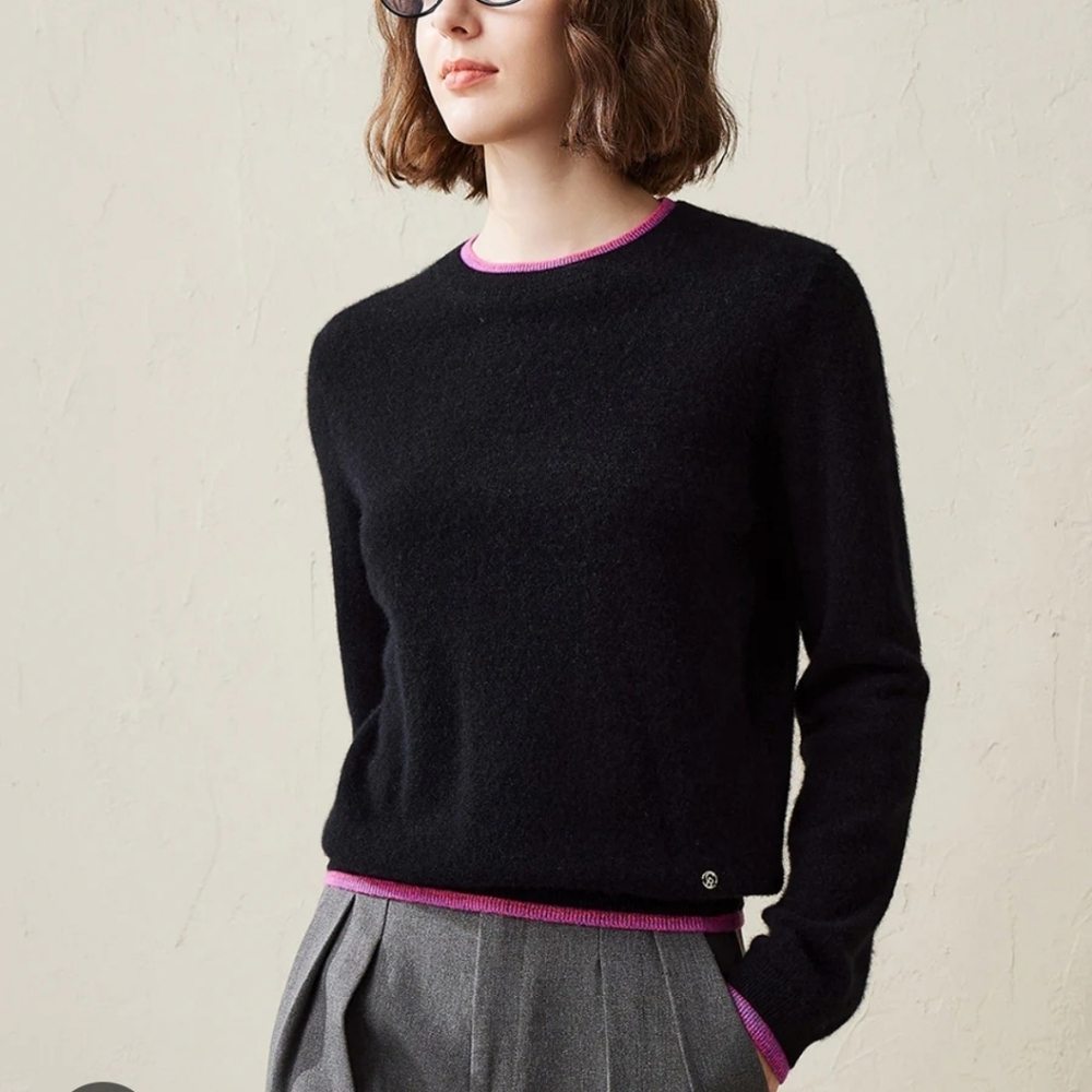 Comoboca Cashmere Contrast Sweater